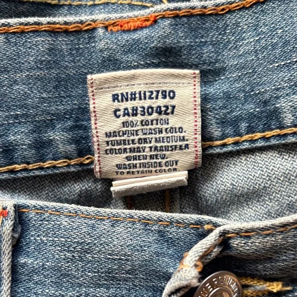 True Religion Men's Light Blue Straight Jeans - Picture 10 of 10